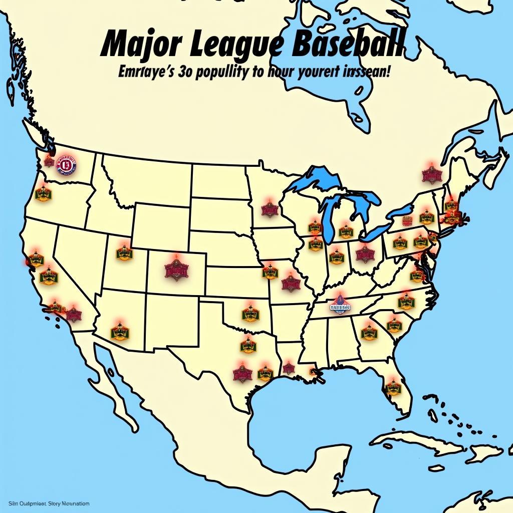 Map of MLB Teams