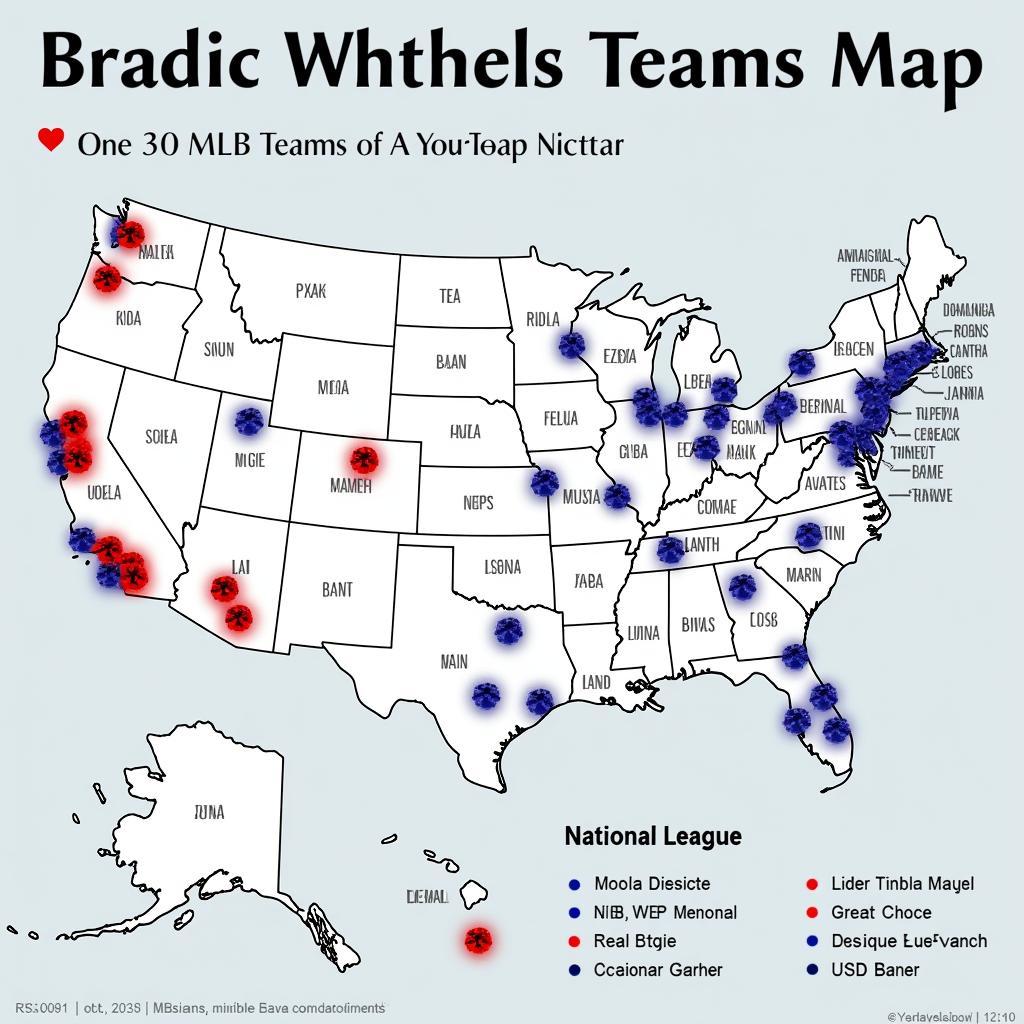 Map of MLB Teams