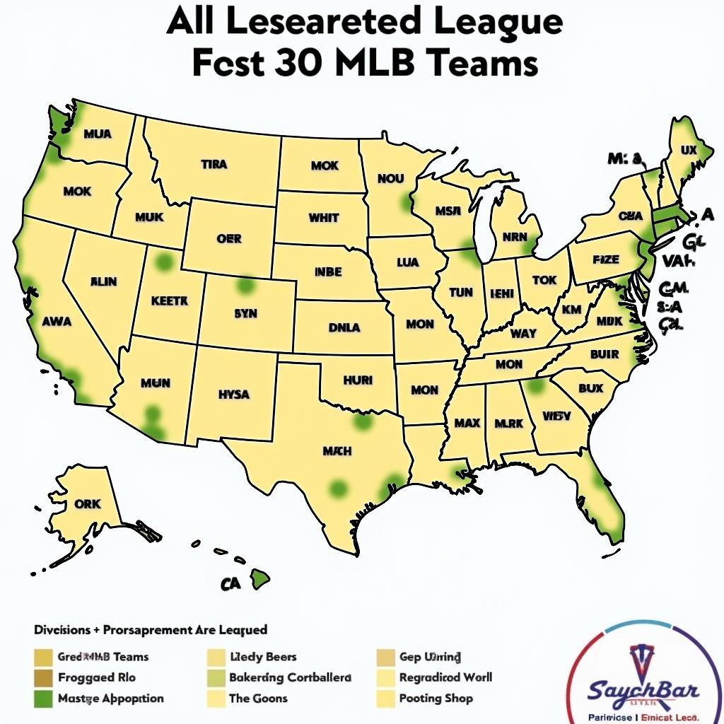 Map of MLB Teams