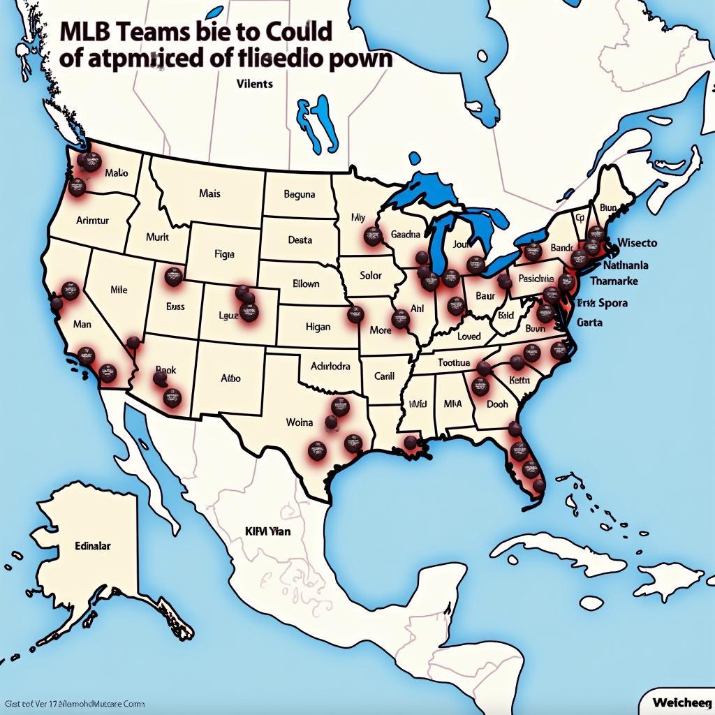 Map of MLB Teams