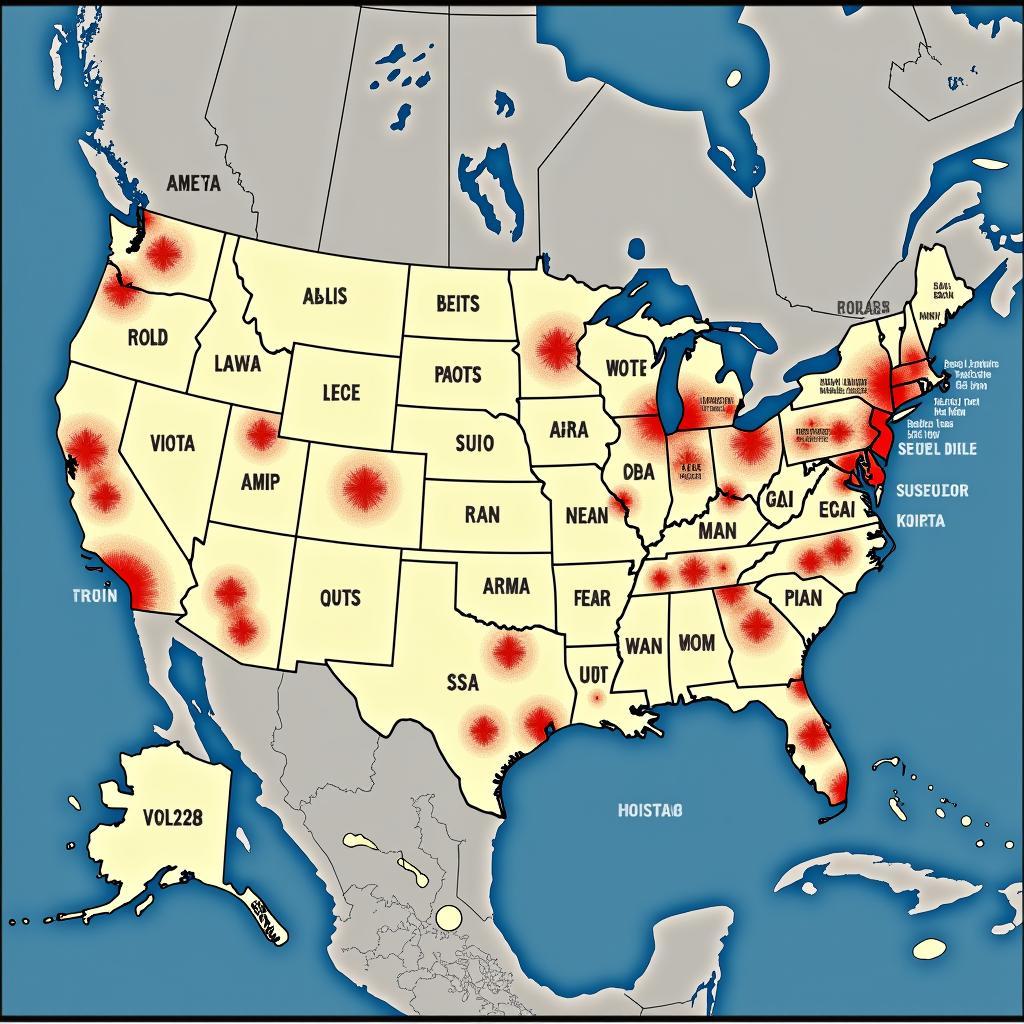 MLB Teams Map