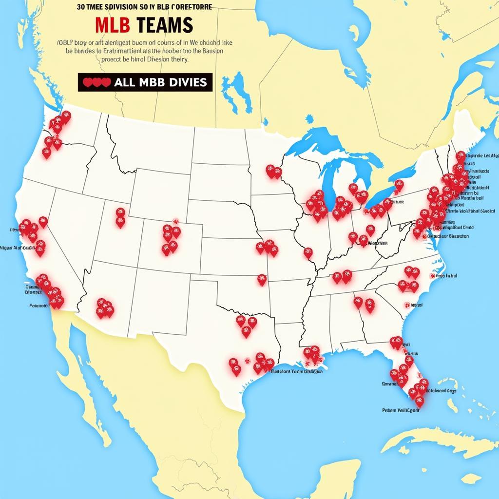 Map of MLB Teams