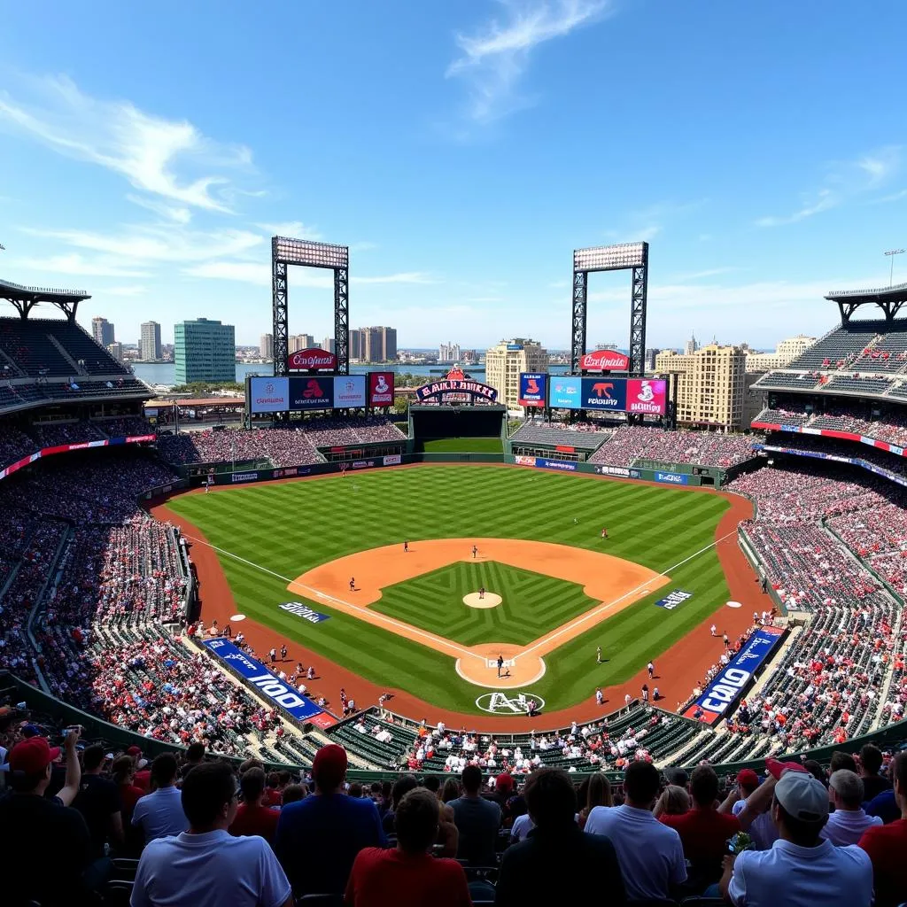 MLB teams playing on the field