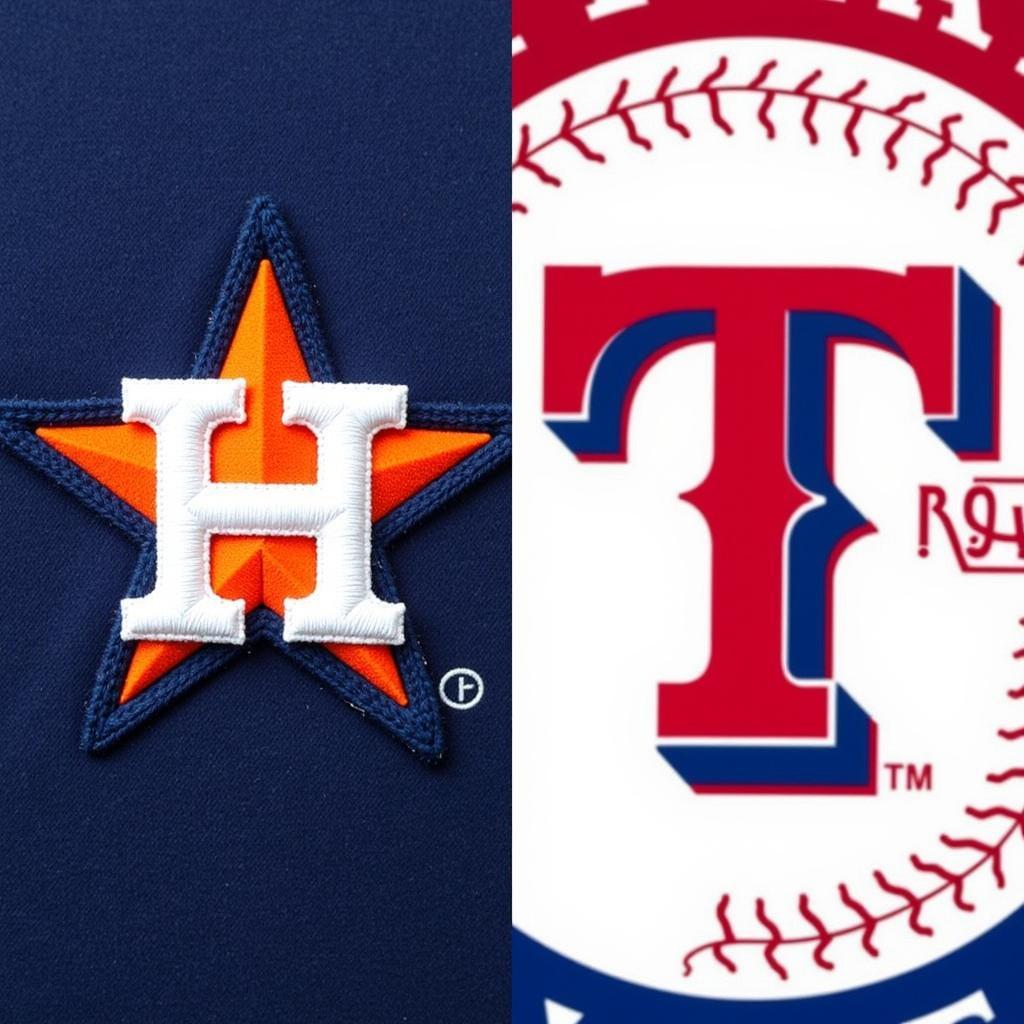 Logos of Texas MLB Teams