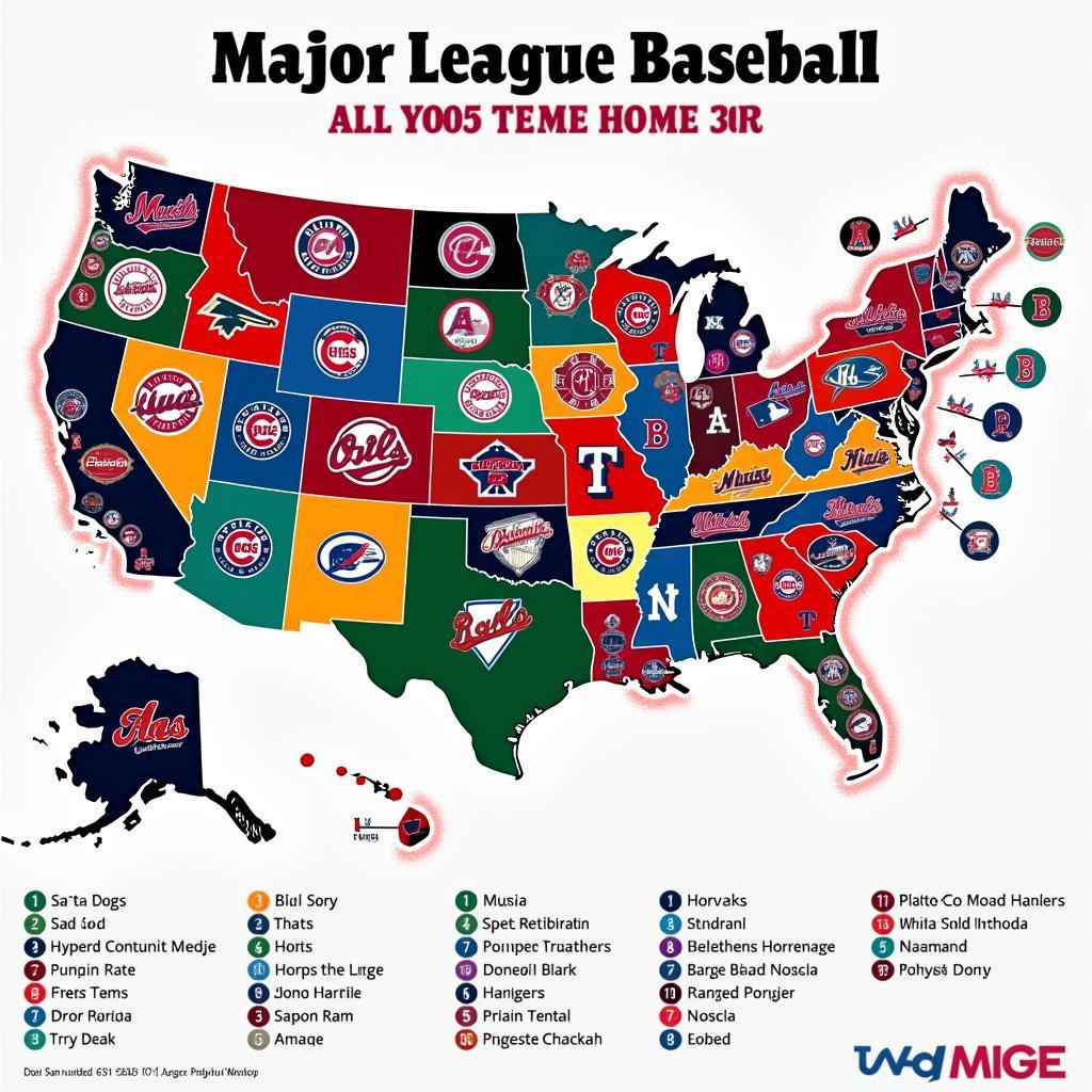 United States of Baseball Map: Your Guide to the Majors