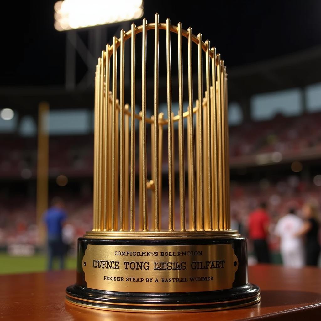 The MLB World Series Trophy