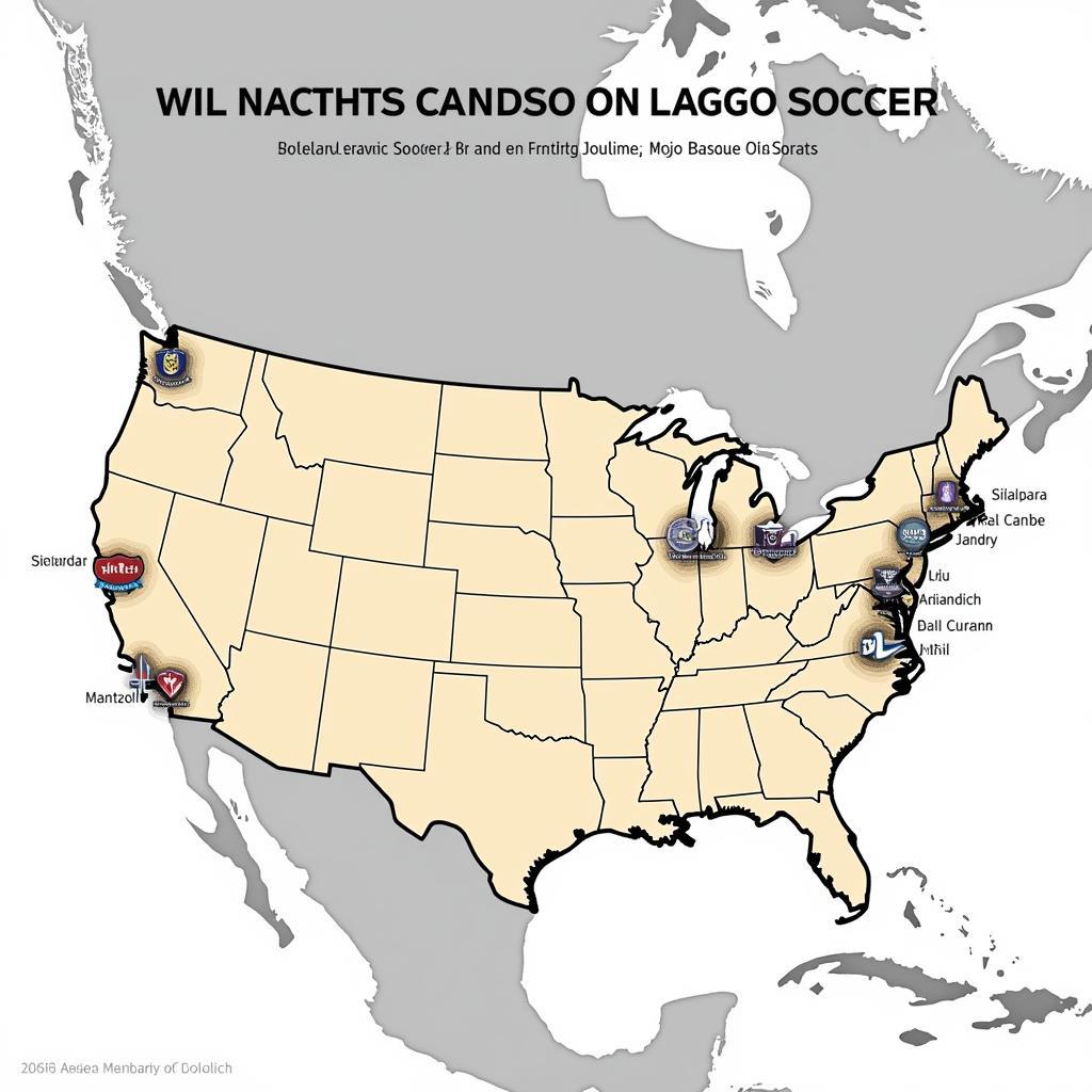 Map of MLS Teams