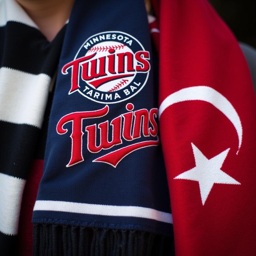 Mn Twins Pennant alongside a Besiktas scarf