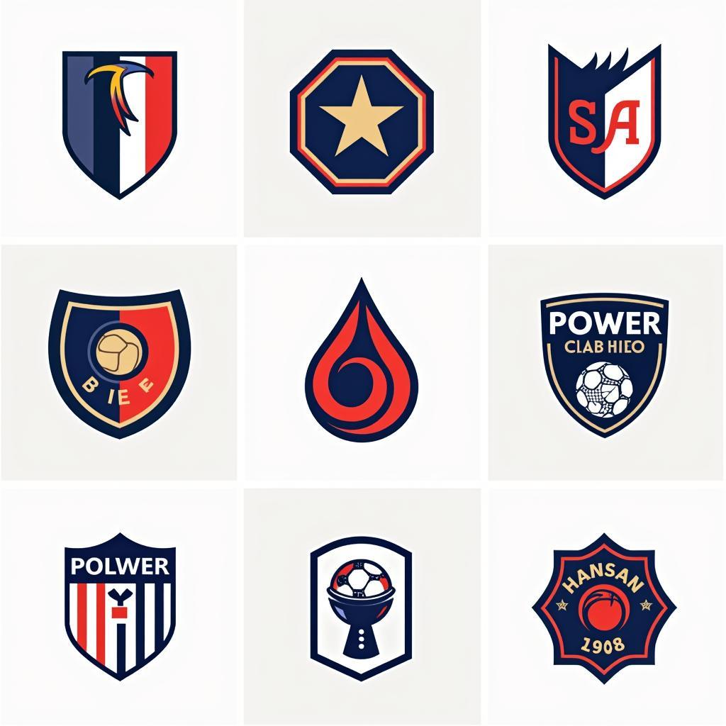 Modern Football Logo Designs: Minimalist and Versatile