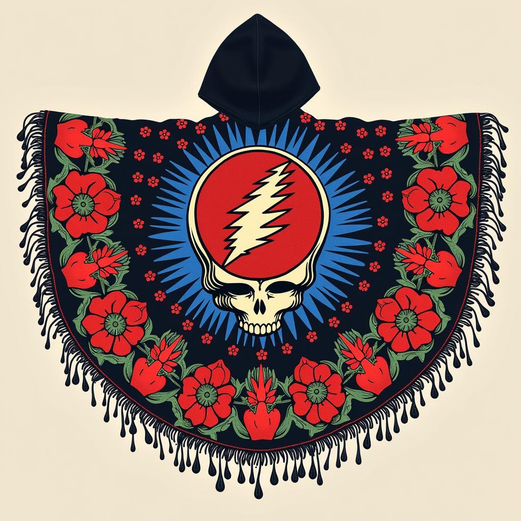 A modern take on the Grateful Dead poncho