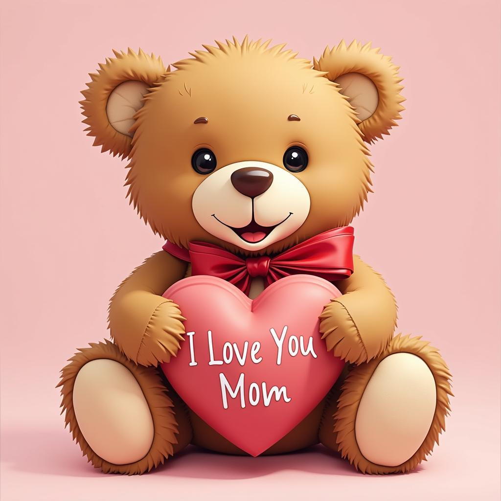 Mother's Day Teddy Bear with Heart