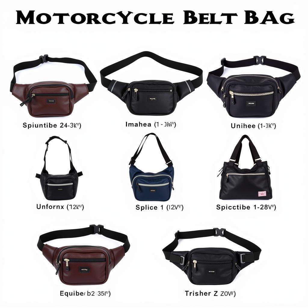 Different Styles of Motorcycle Belt Bags