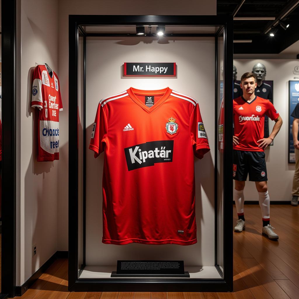 Mr Happy shirt displayed in the Besiktas Museum