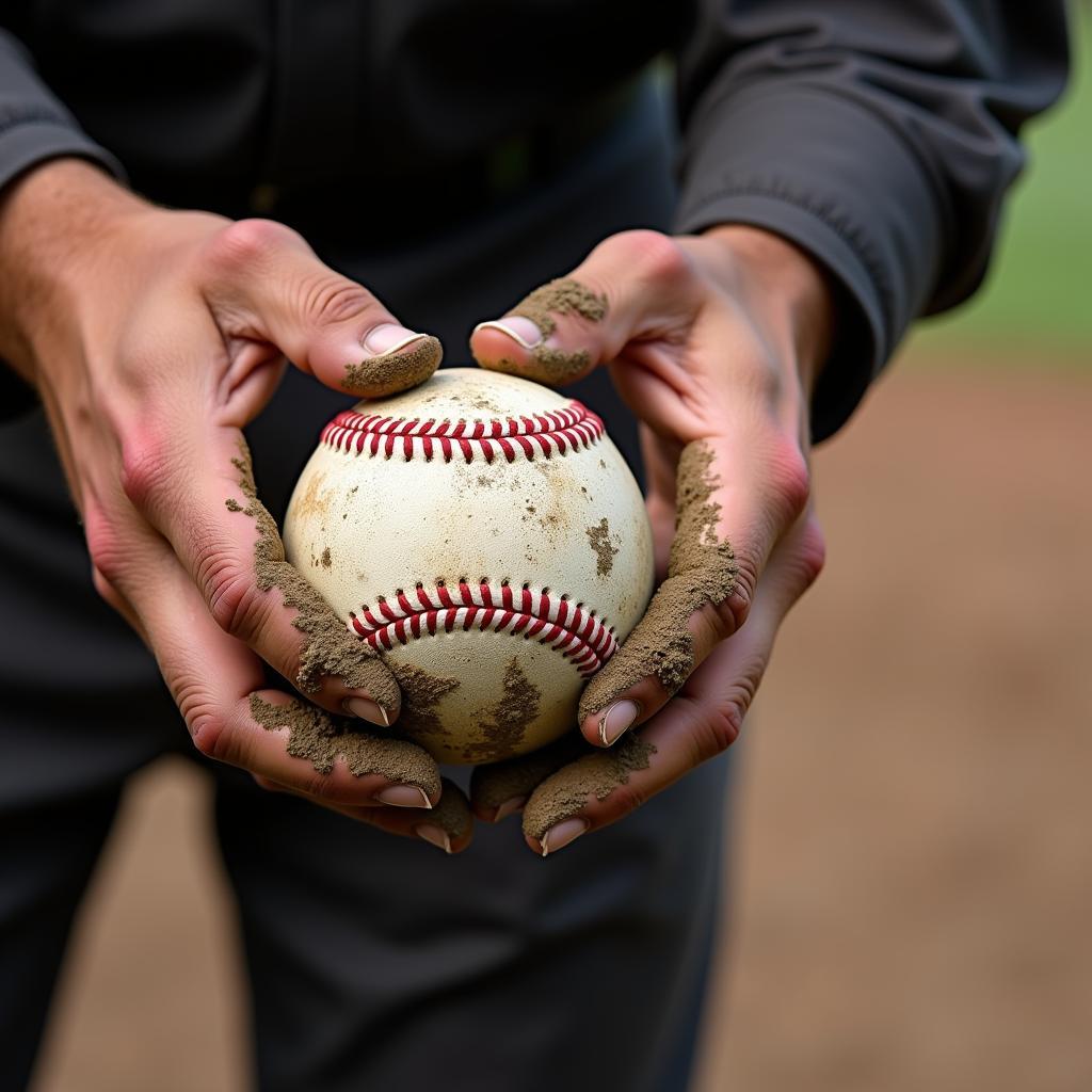 Mud Rubbing Process for MLB Baseballs