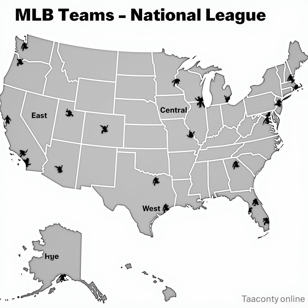 National League Teams and Divisions