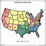 Map of National League Teams