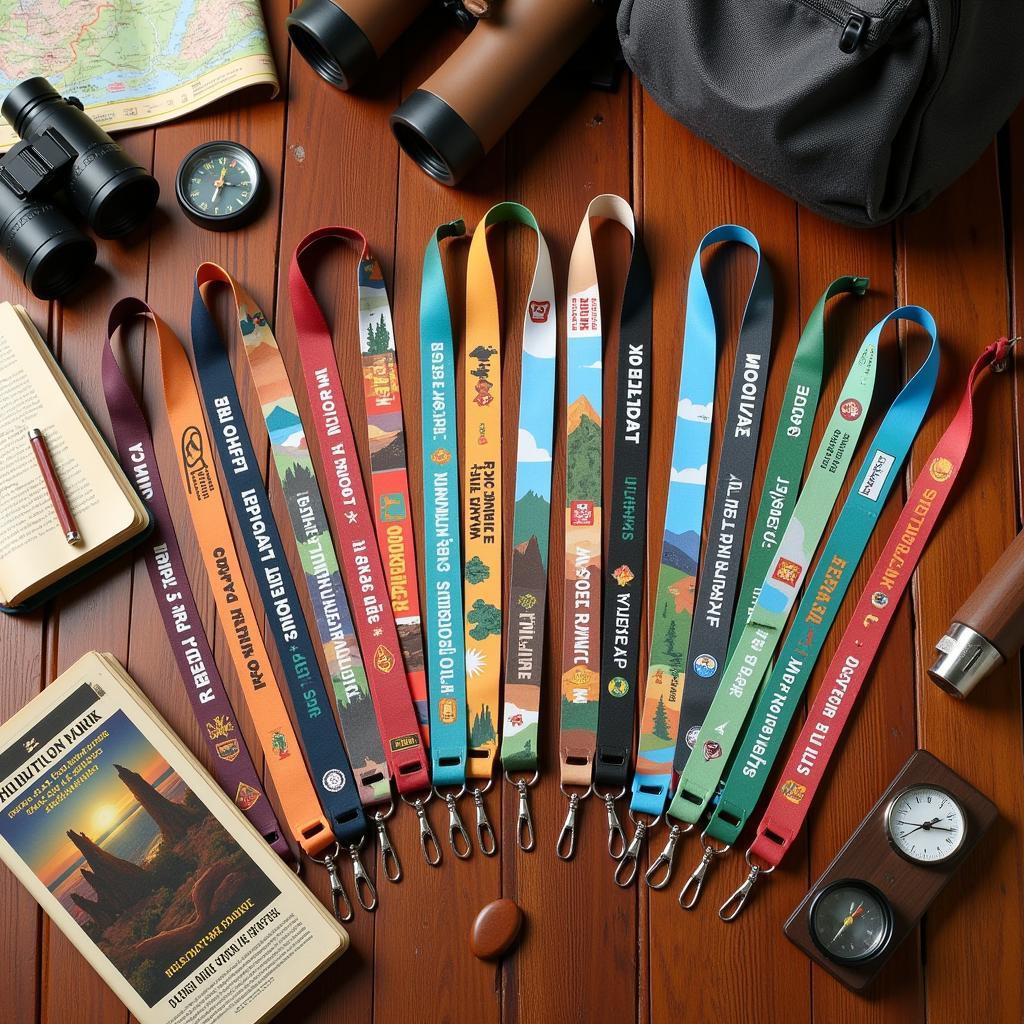 Collection of National Park Lanyards