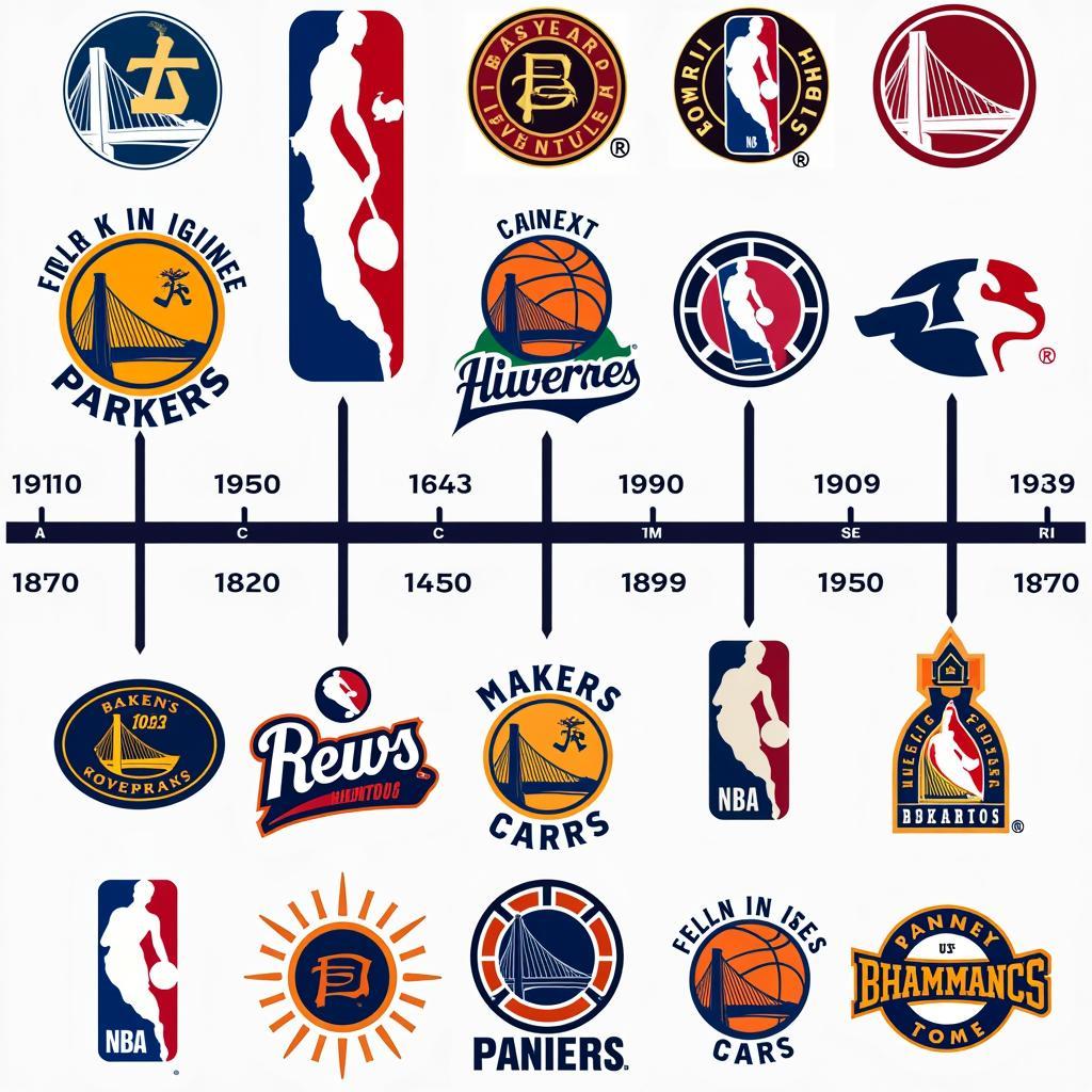 Evolution of the NBA Logo