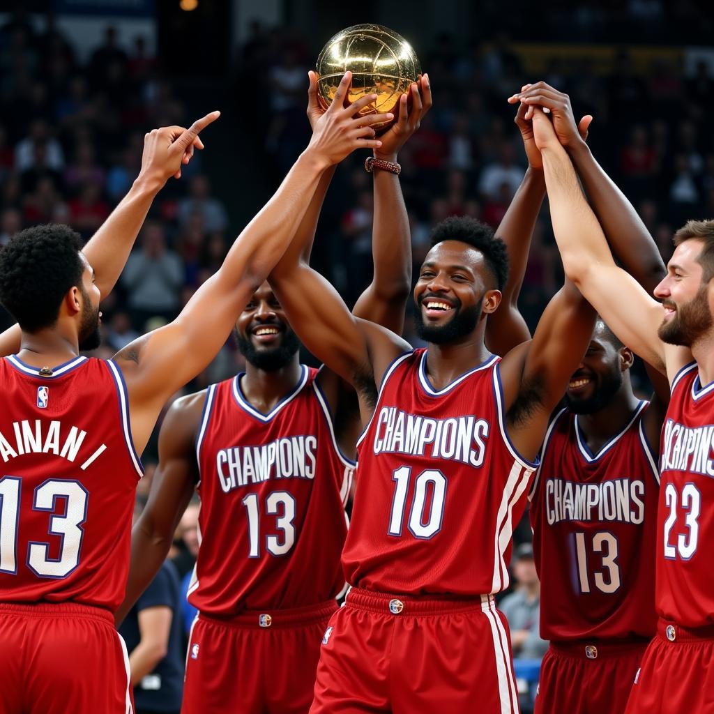 NBA Championship Celebration: A Team United