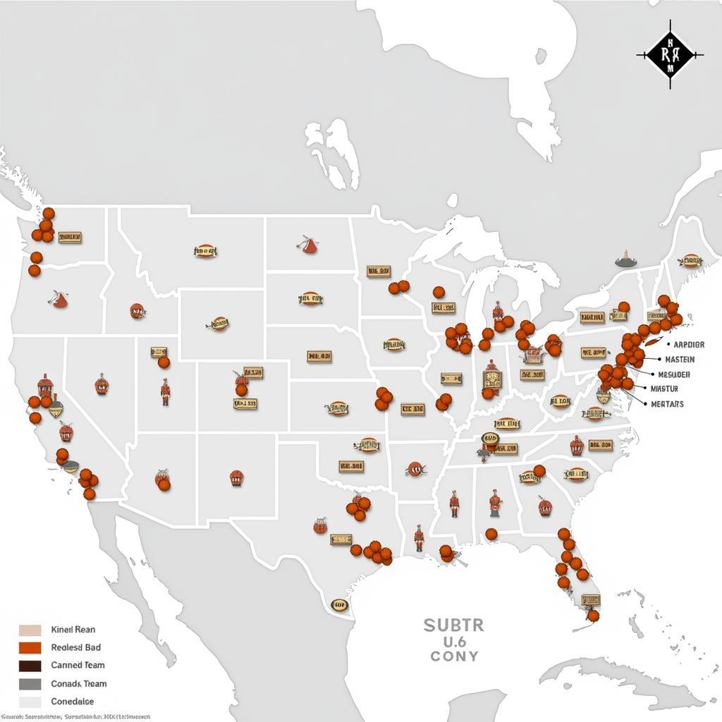 NBA Team Locations Across the USA and Canada