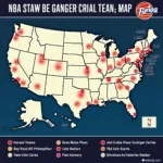 NBA Team Map - Historical Relocations