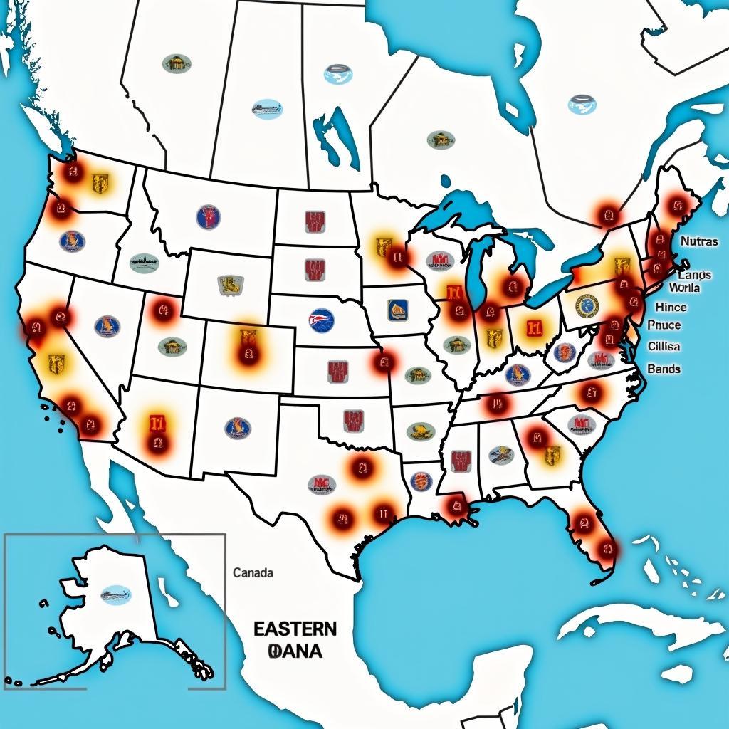 NBA Teams Map 2023