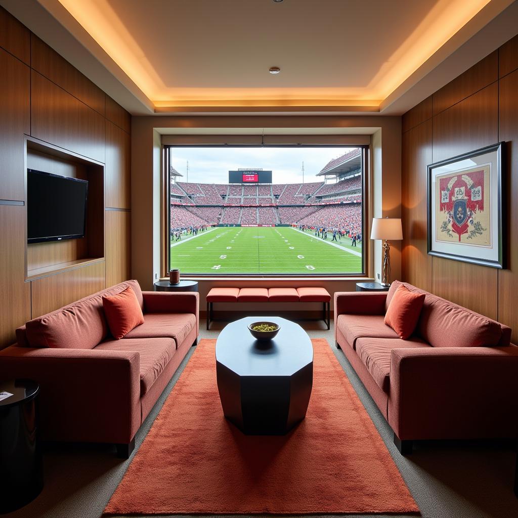 Nebraska Football Suite Interior: Luxury and Prime View