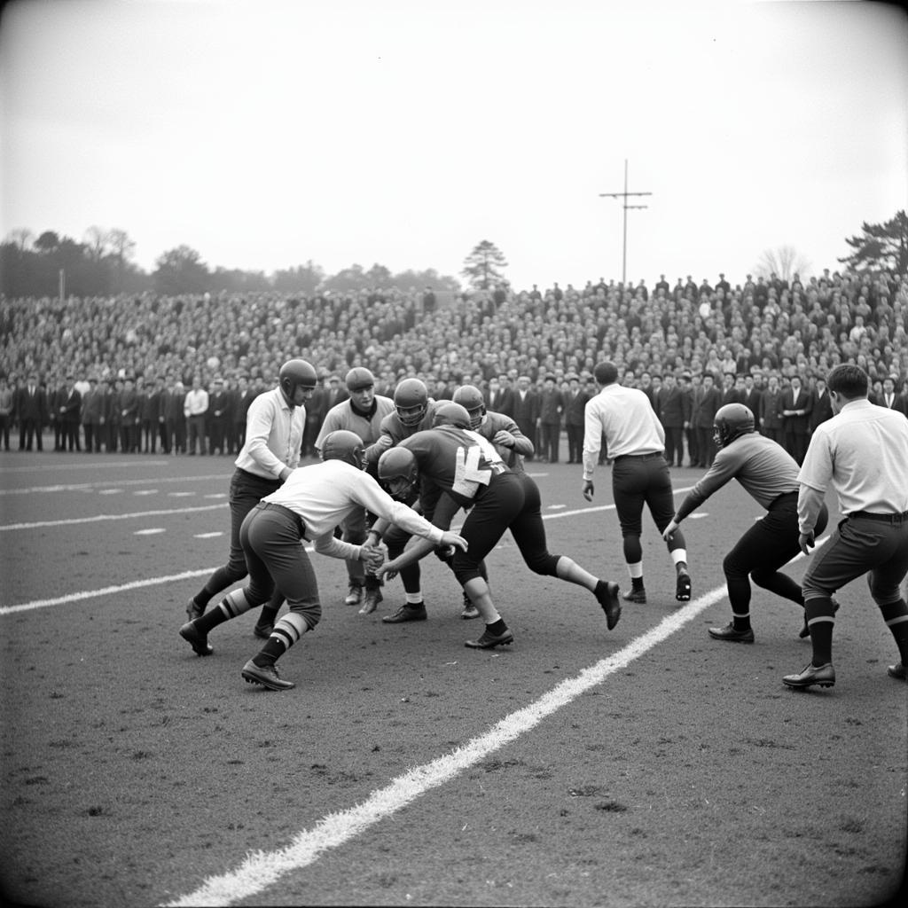 Needham Wellesley Football Game Historic Photo