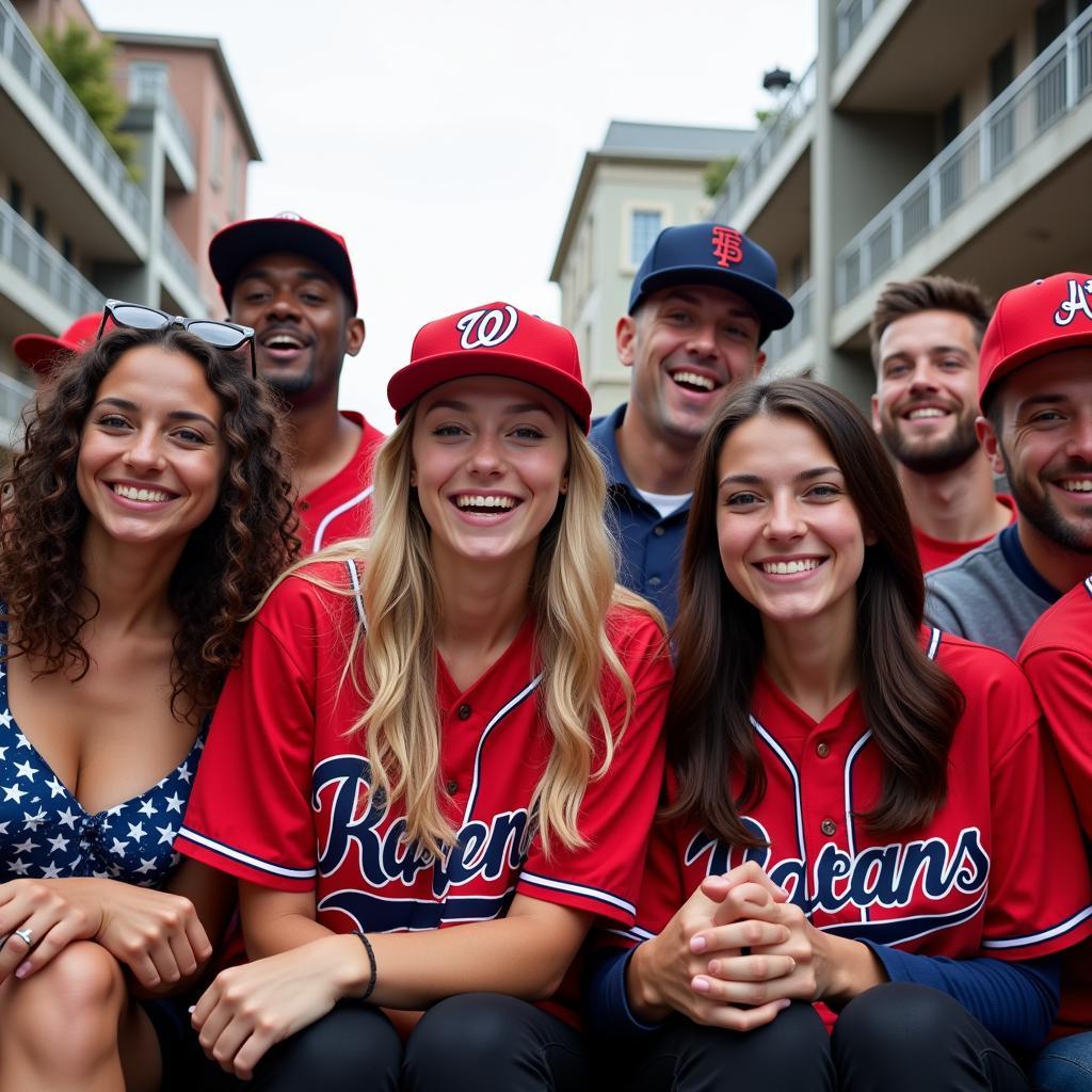 New Orleans Baseball Fans Celebrating