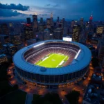 New York City Football Stadium Aerial View