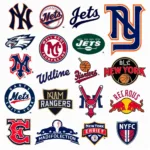 New York Professional Sports Teams Collage