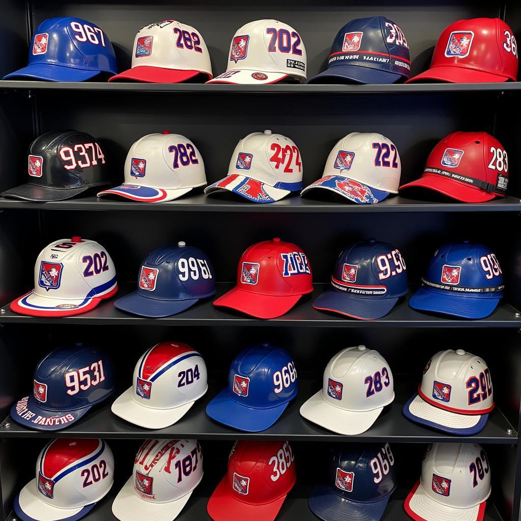 Collection of New York Rangers Helmets