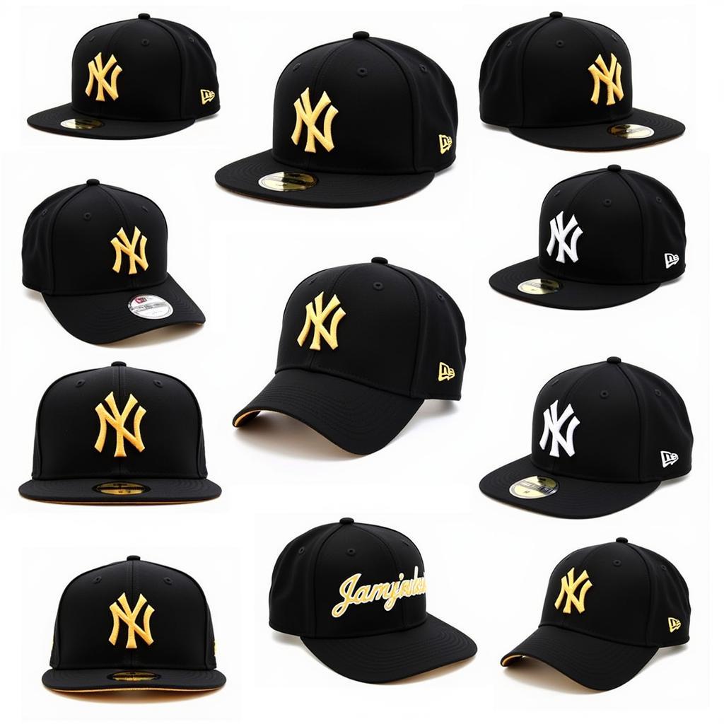 New York Yankees Black and Gold Hat Styles