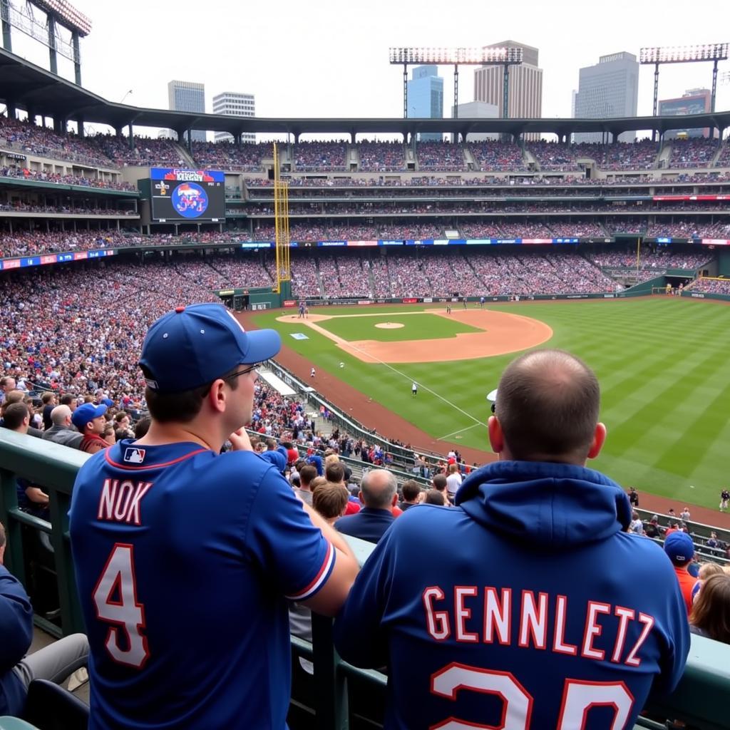 New York Yankees and Mets Fans