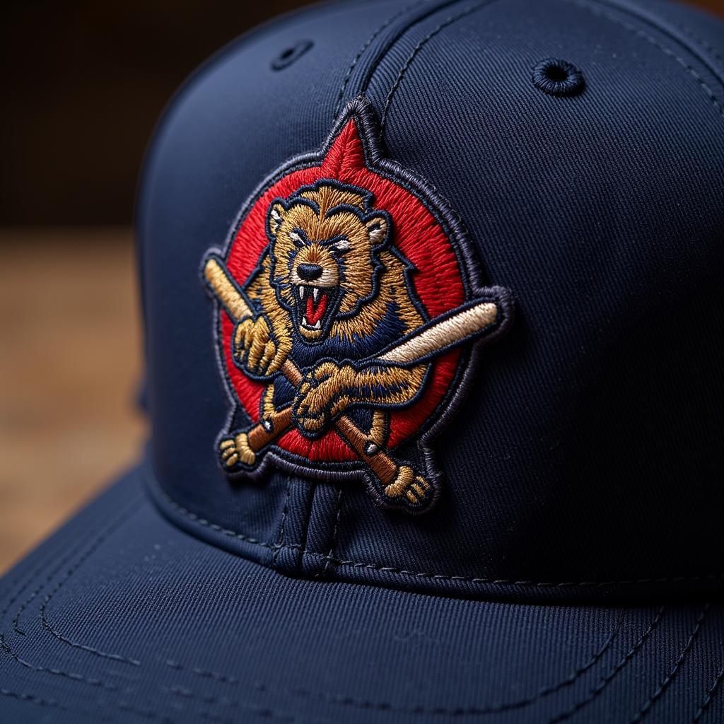 Newark Bears logo embroidered on a classic navy blue baseball cap