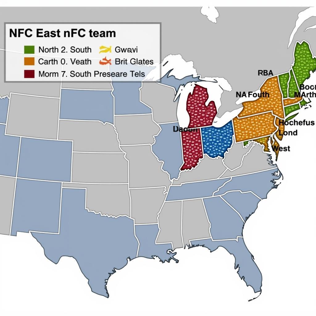 NFC Teams Map Representation