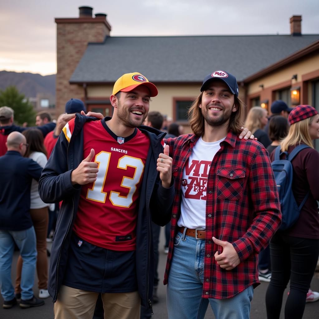 NFL Fans Tailgating