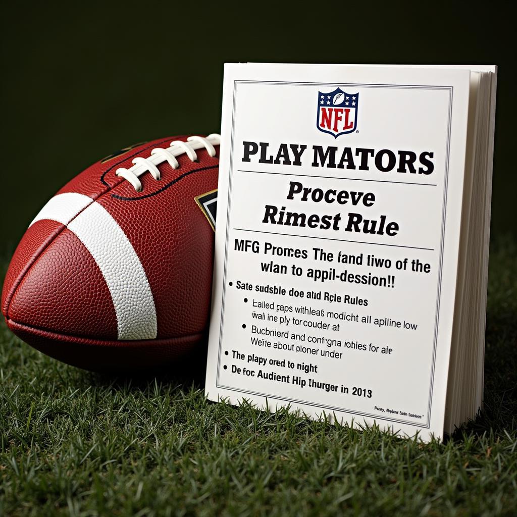 NFL Rulebook and Football