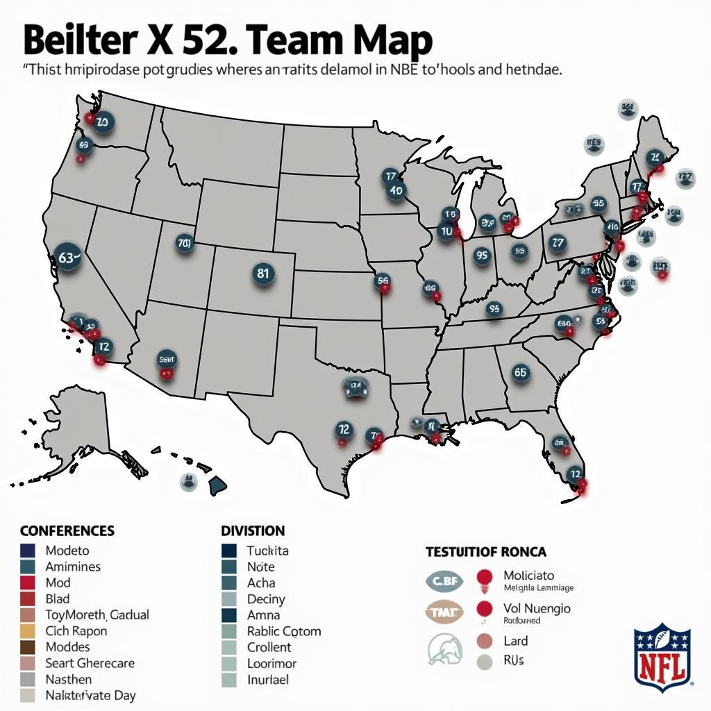 Map of NFL Teams