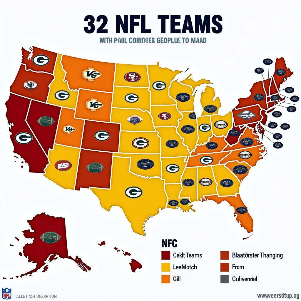 Map of NFL Teams