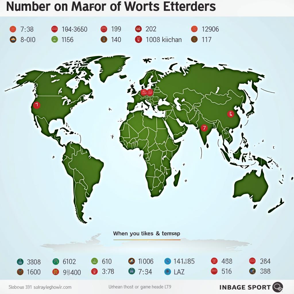 Number of teams in various sports leagues around the world.