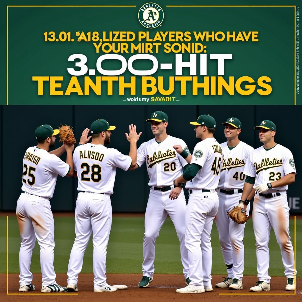 Celebrating Oakland A's 3,000-Hit Club Members