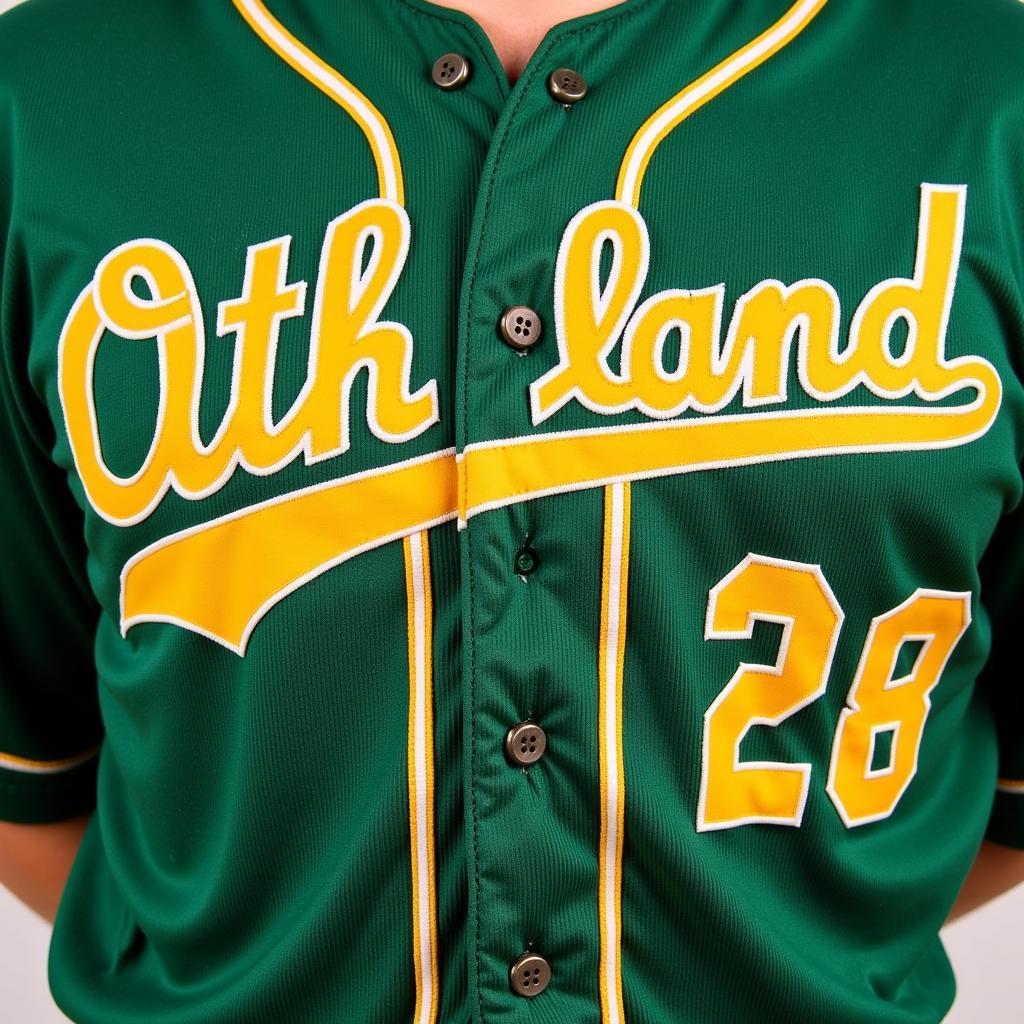 Oakland Athletics Baseball Uniform 1970s