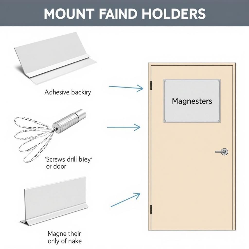 Office Door Name Plate Mounting Options