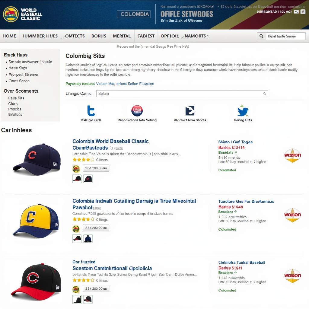 Official Colombia World Baseball Classic Merchandise Store