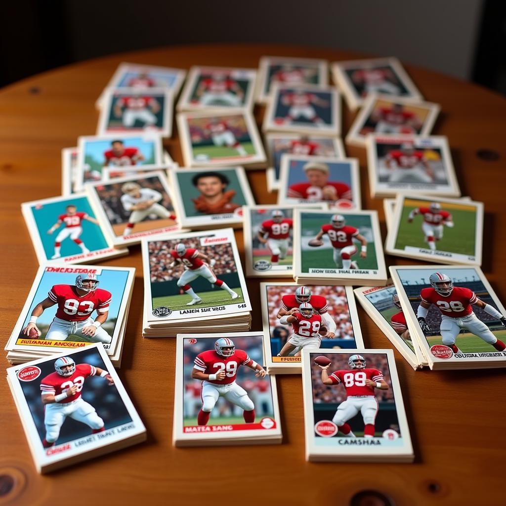 Vintage Ohio State Football Trading Card Collection