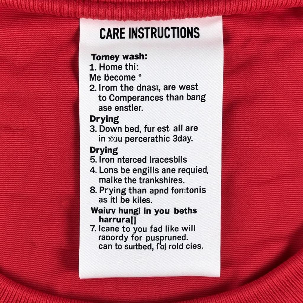 Oklahoma State Tank Top Care Instructions