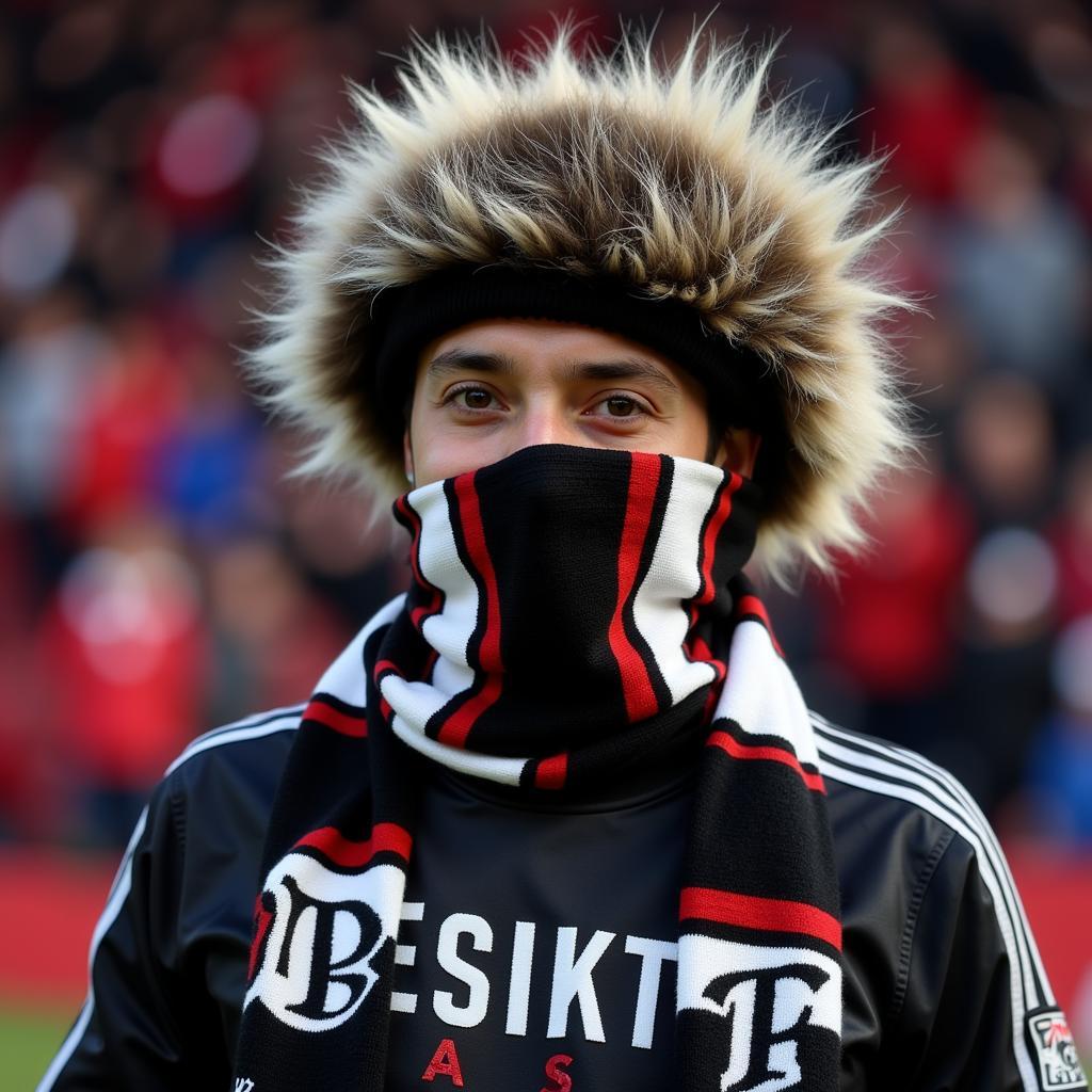 Old Chief Wahoo Hat Worn by Besiktas Fan