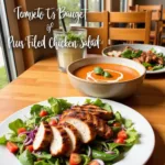 The Ole Barn's Grilled Chicken Salad and Tomato Basil Soup