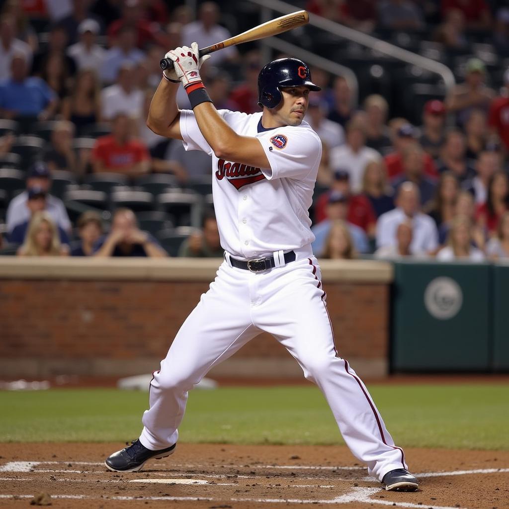 Omar Vizquel stepping into the batter's box